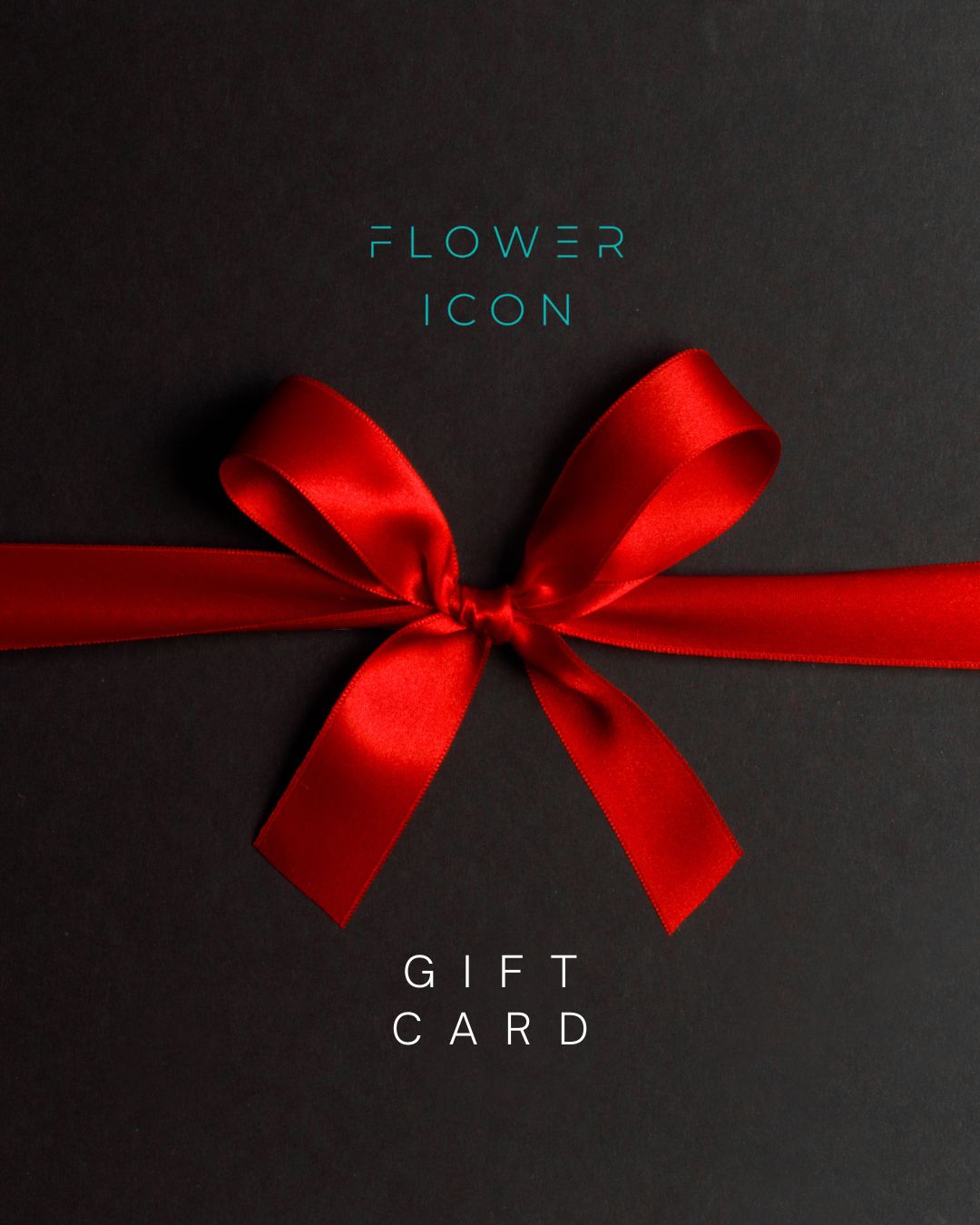 Flower icon gift card