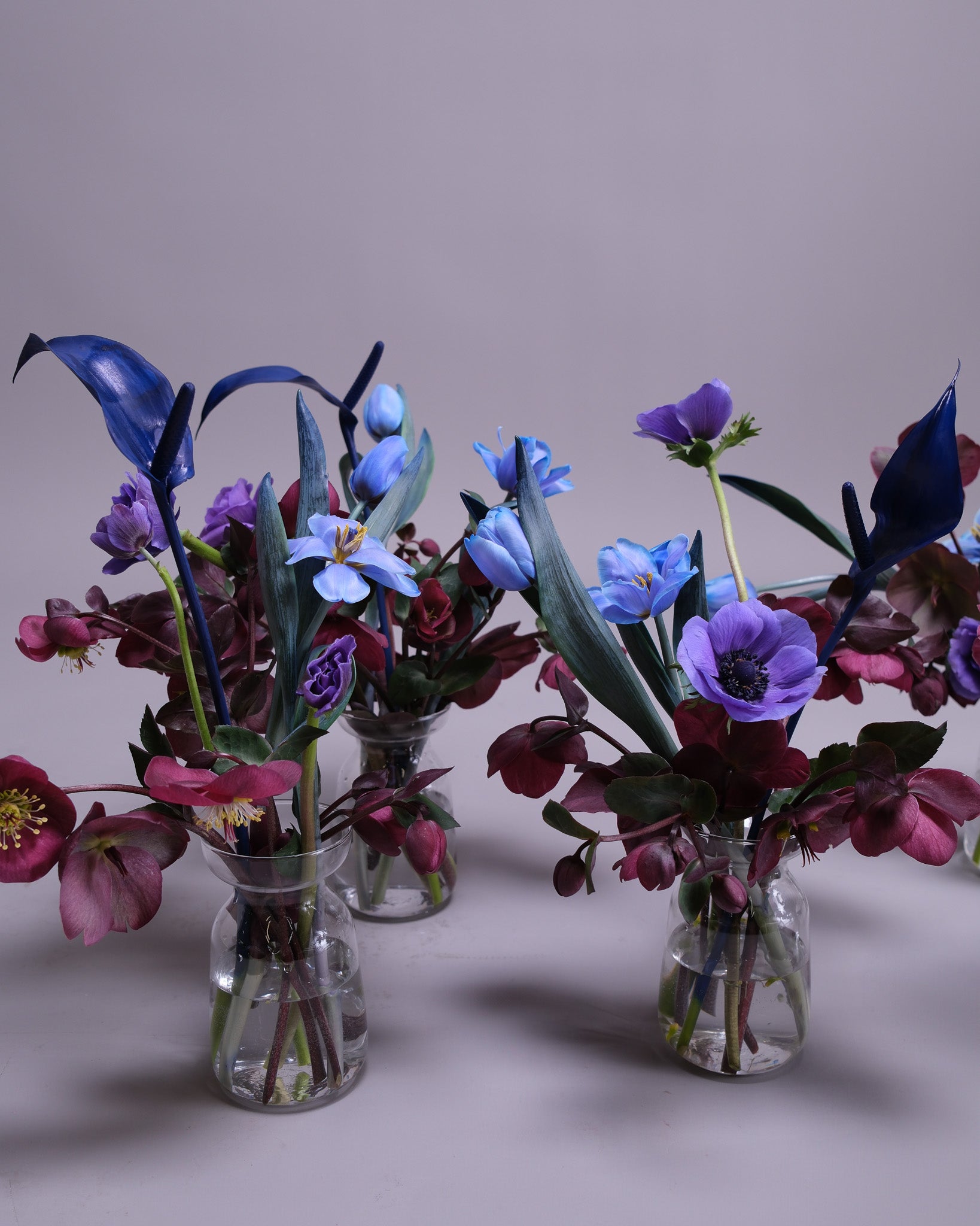Petite Vase Set — Event Florals Blue Theme