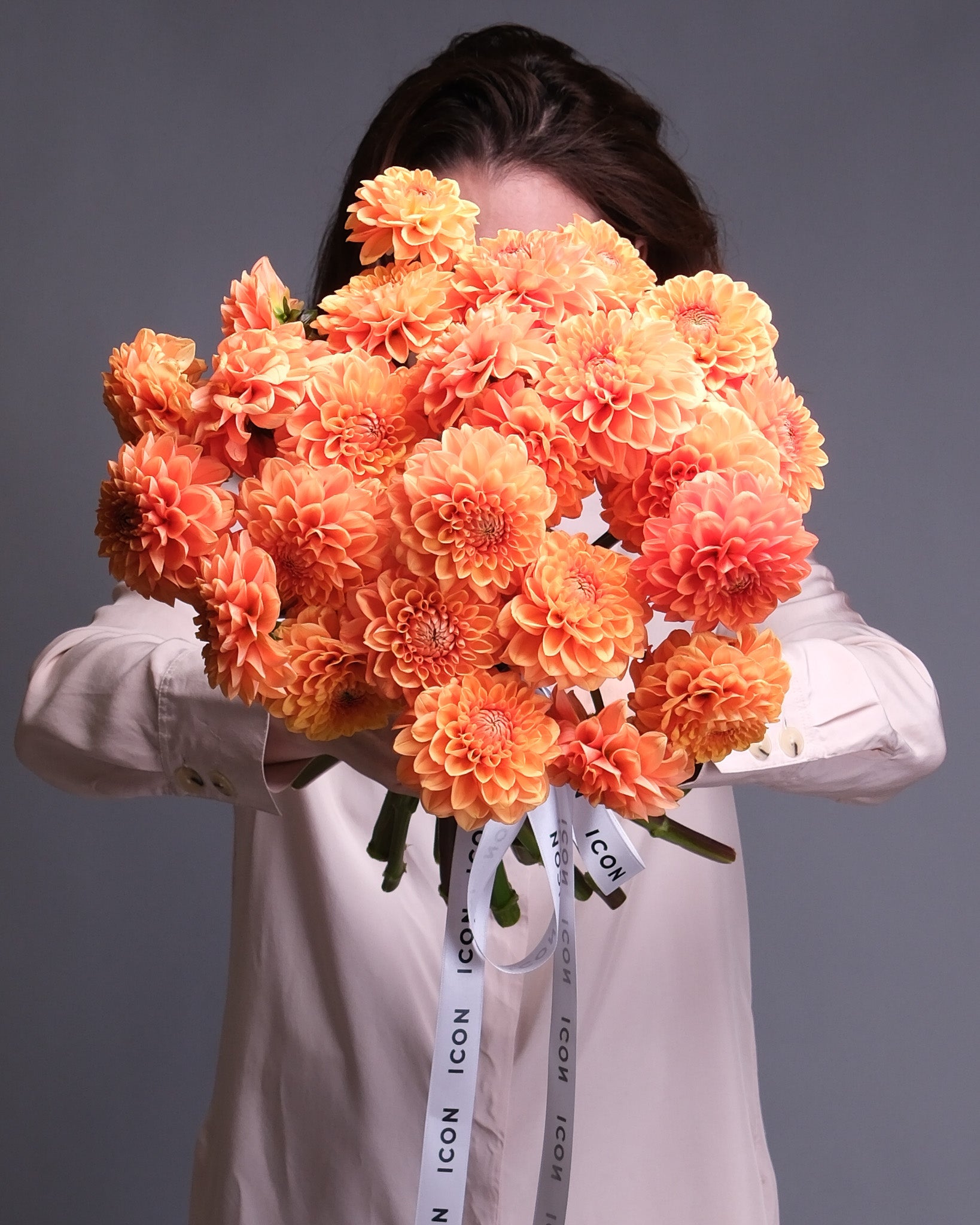 Orange Dahlias Bouquet
