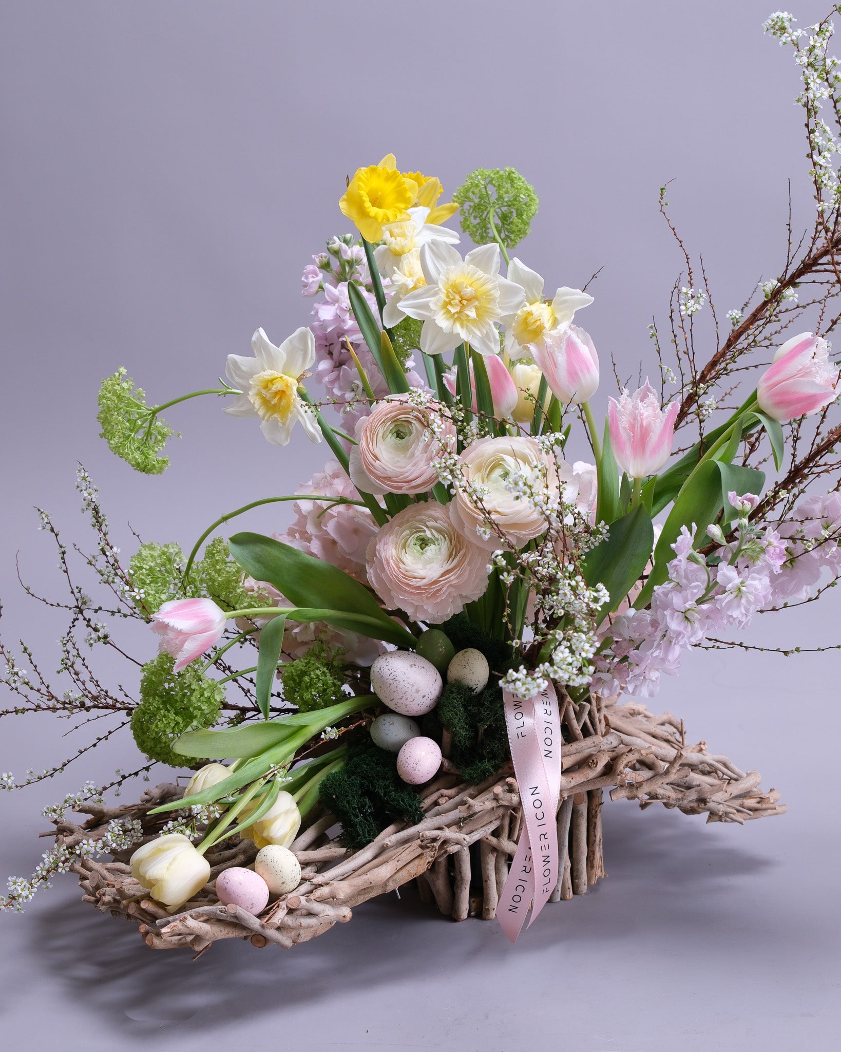 Spring Nest Garden Flower Arrangement