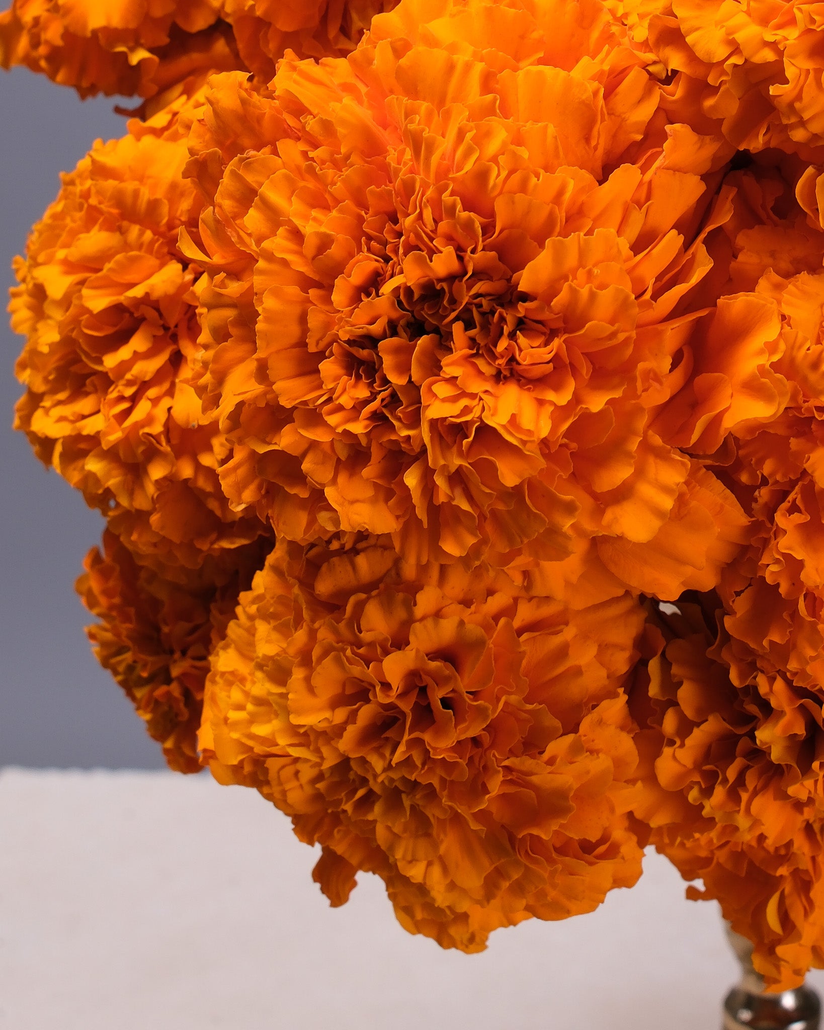 Round Marigold Flower Arrangement