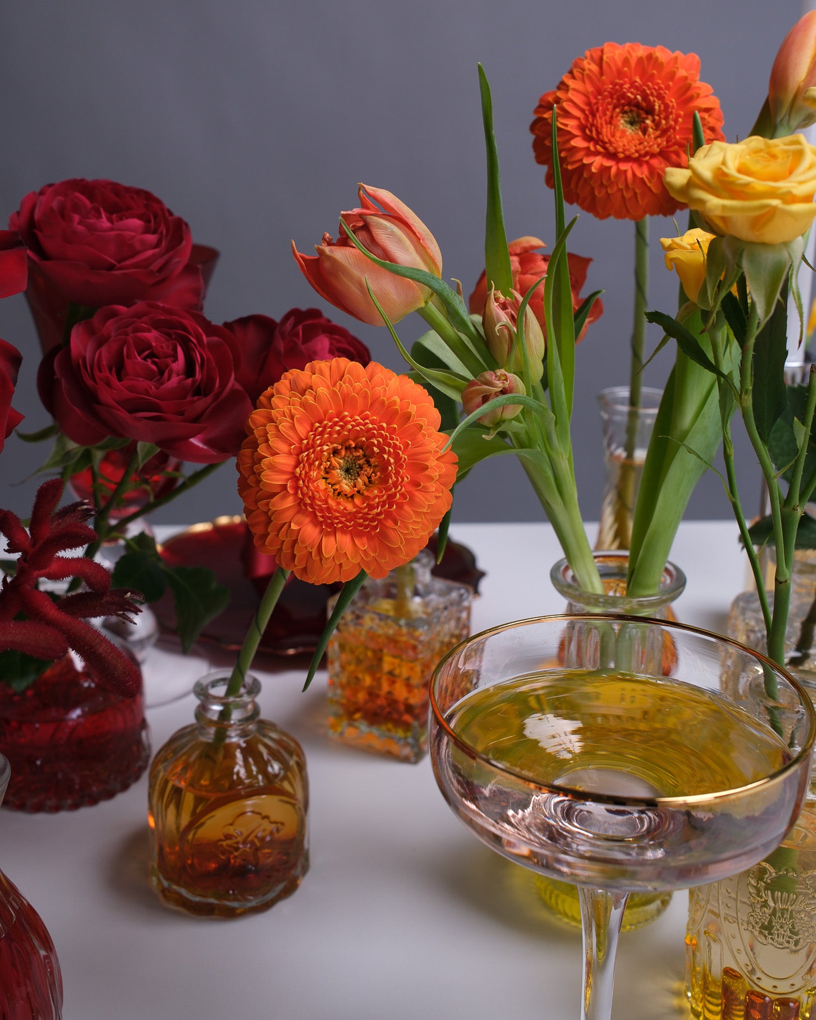 Table Flower Decor: Pride