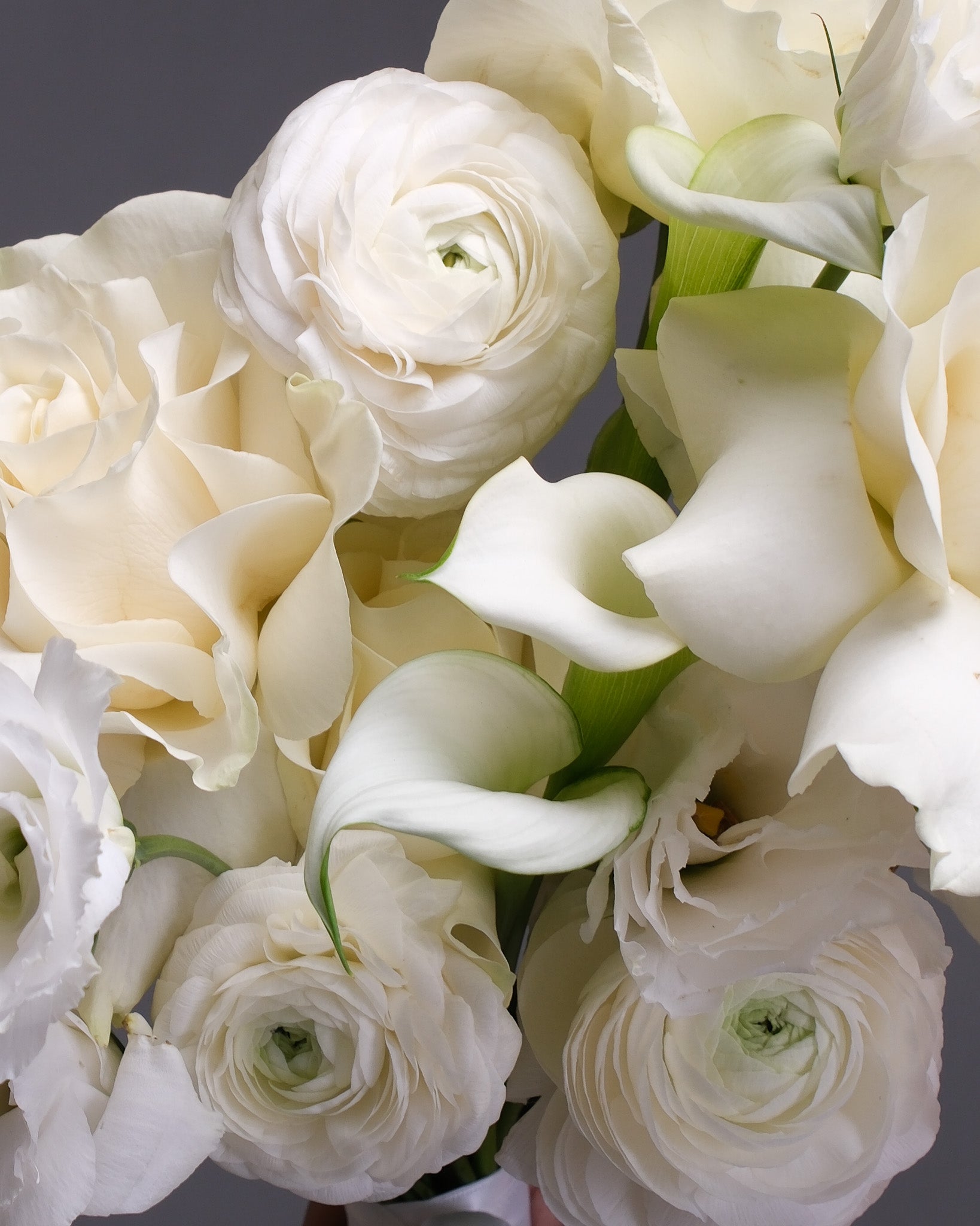 Classic White Bridal Bouquet  & Boutonniere