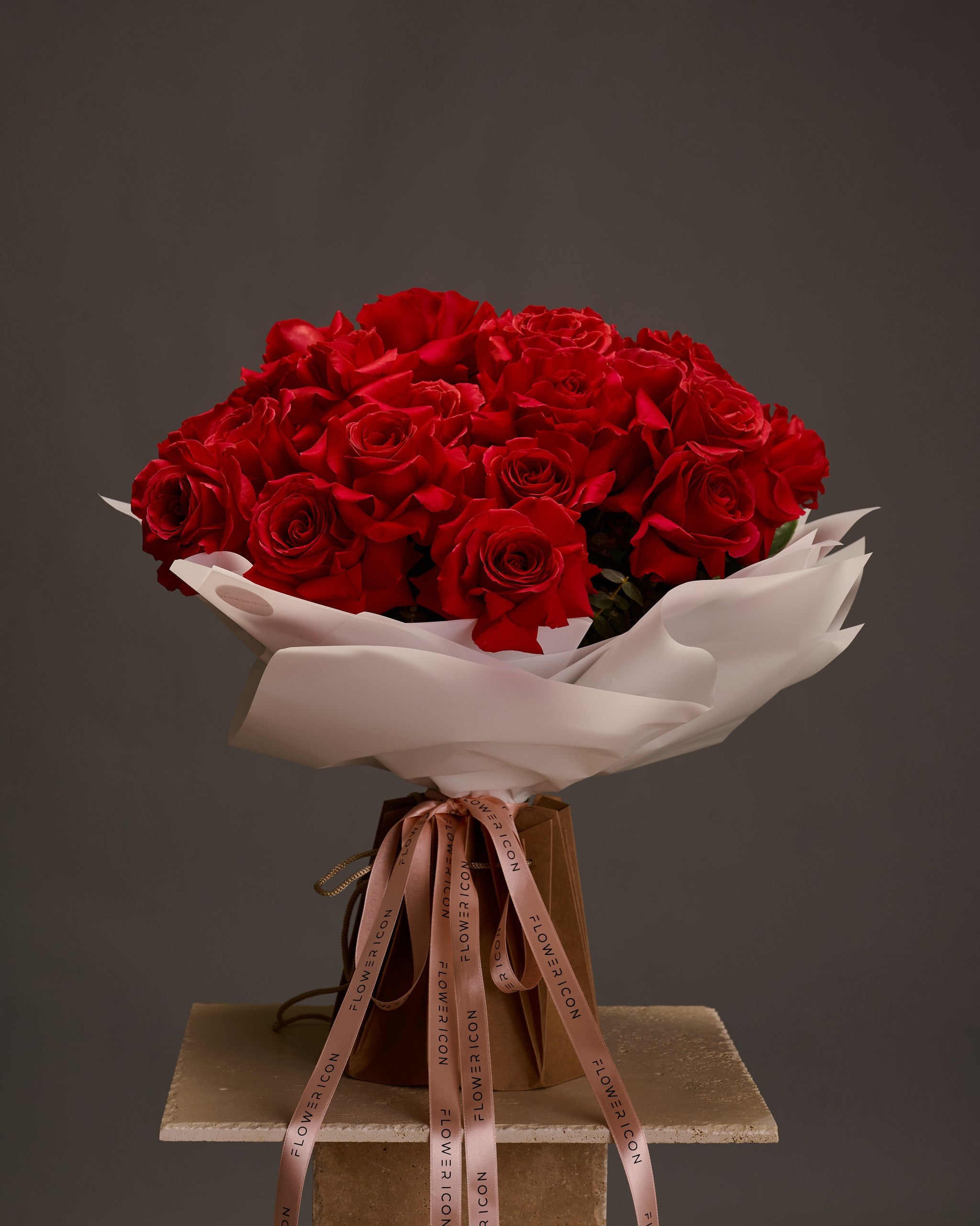 Red Velvet French Roses Cloud - Flower Icon
