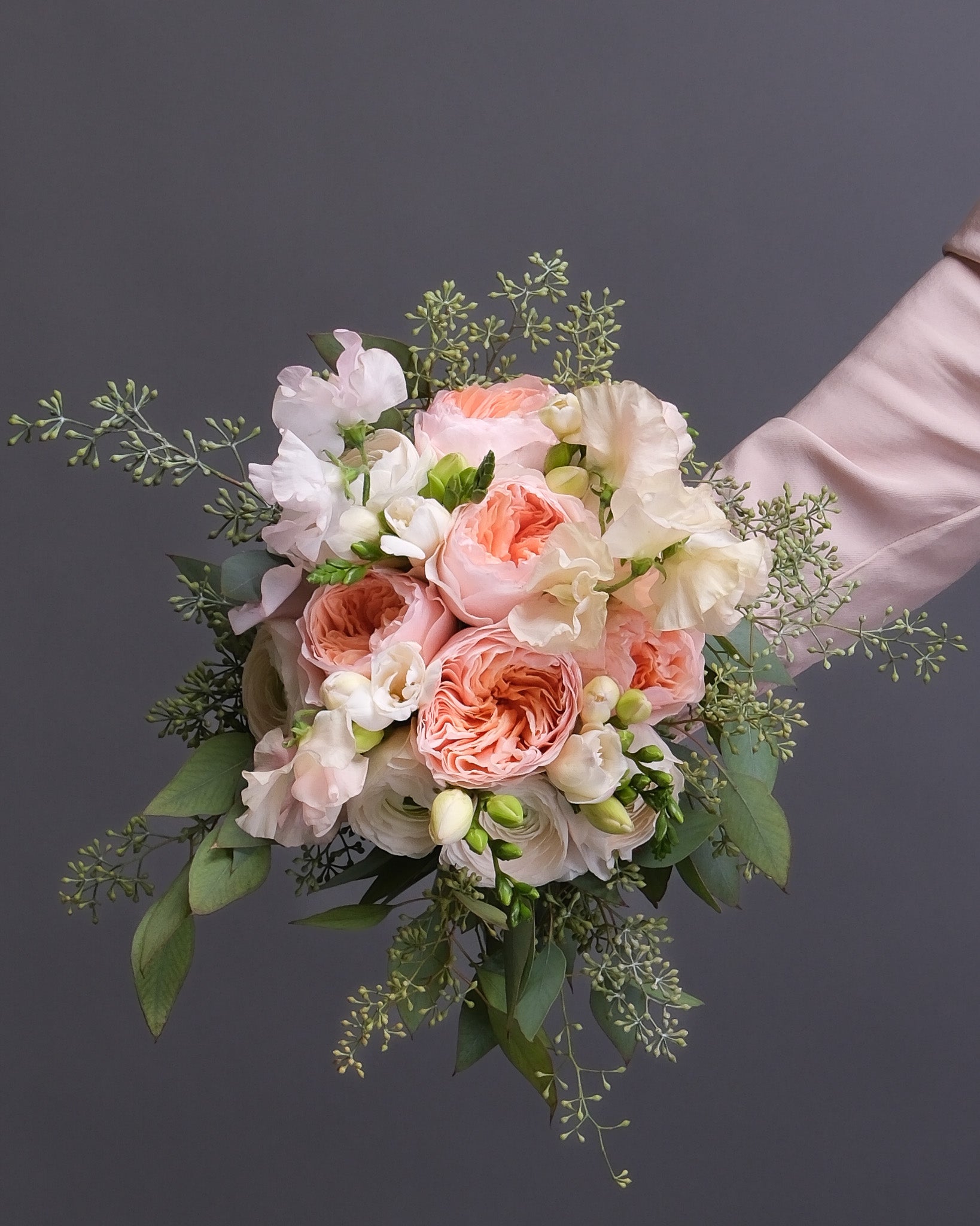 Timeless Rose Bridal Bouquet & Boutonniere