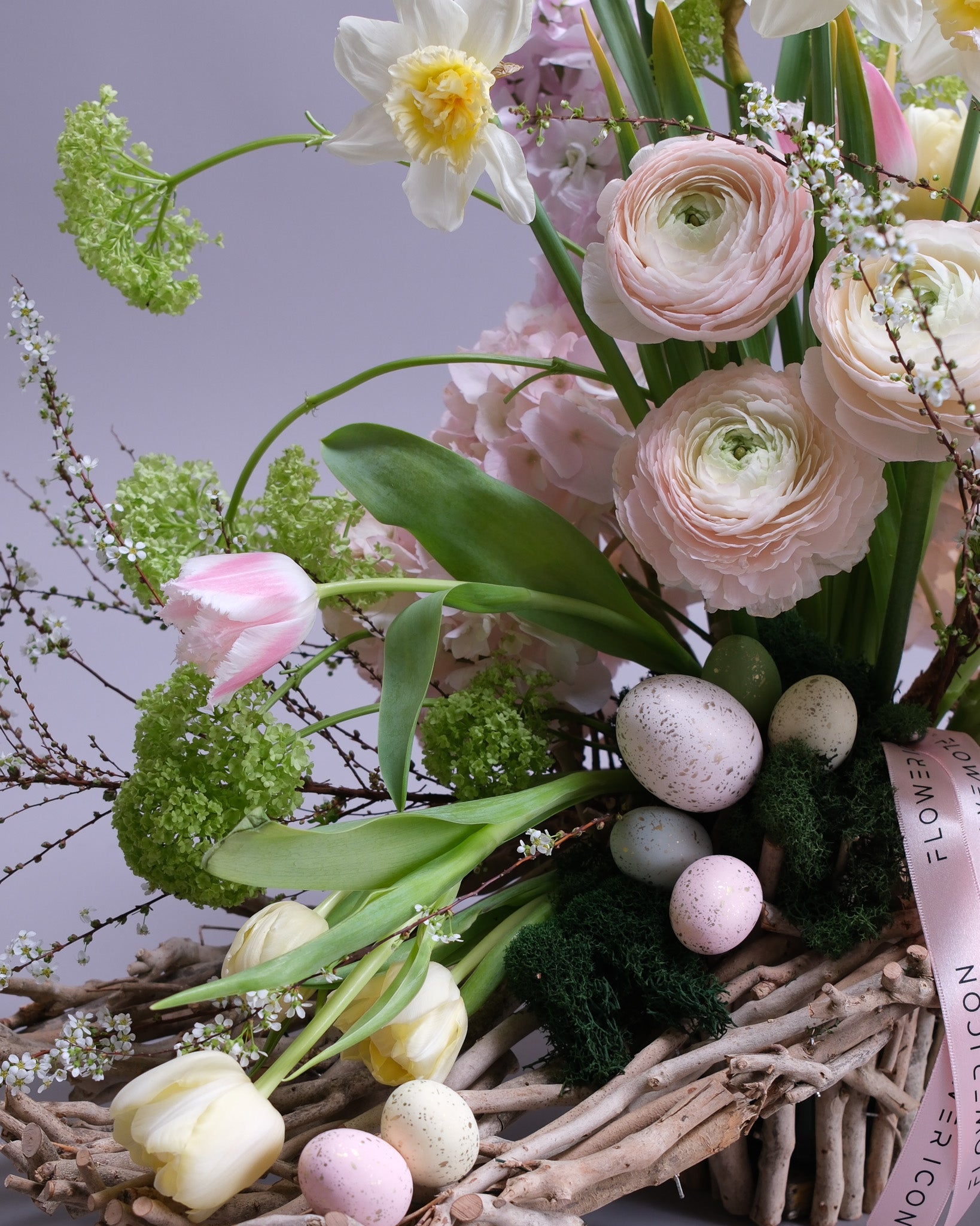 Spring Nest Garden Flower Arrangement