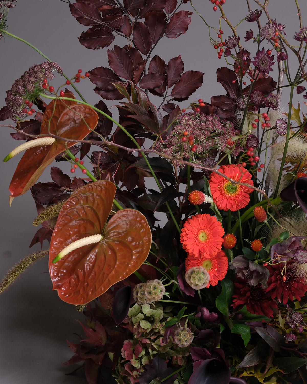 Autumn Podium — Fall Floor Arrangement