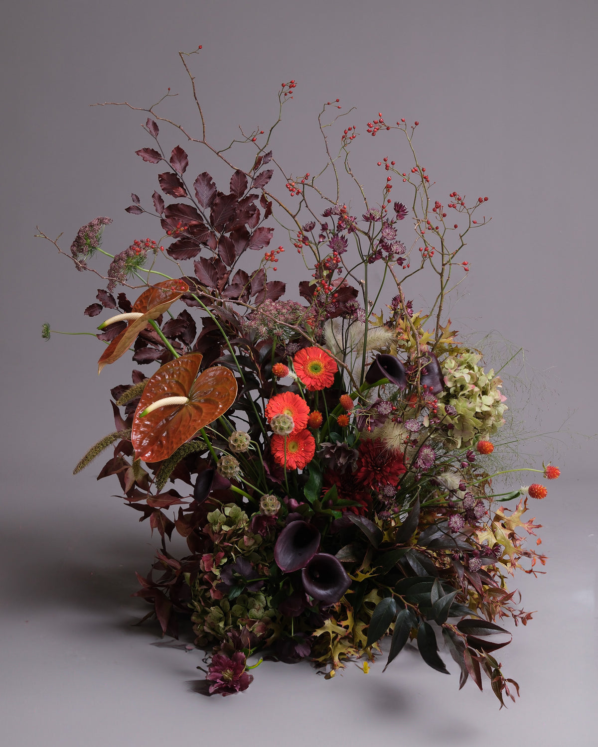 Autumn Podium — Fall Floor Arrangement