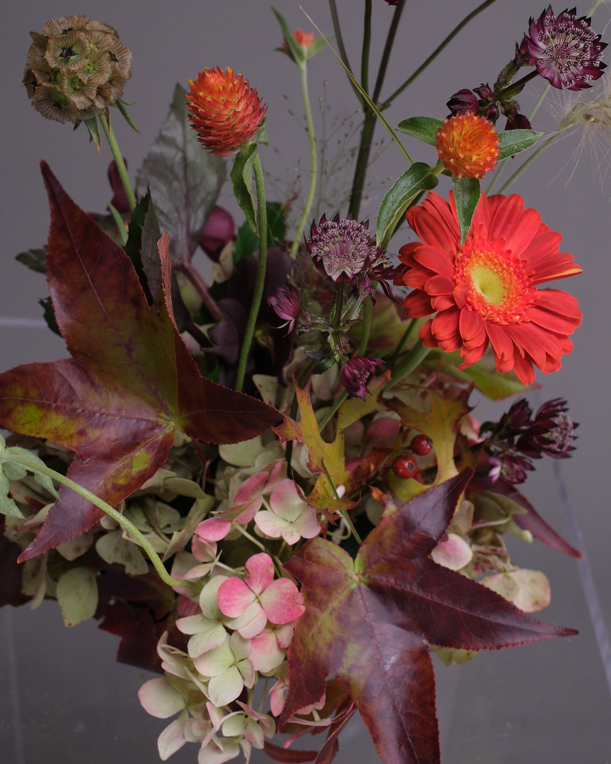 Autumn Table Set — Low Fall Centerpiece