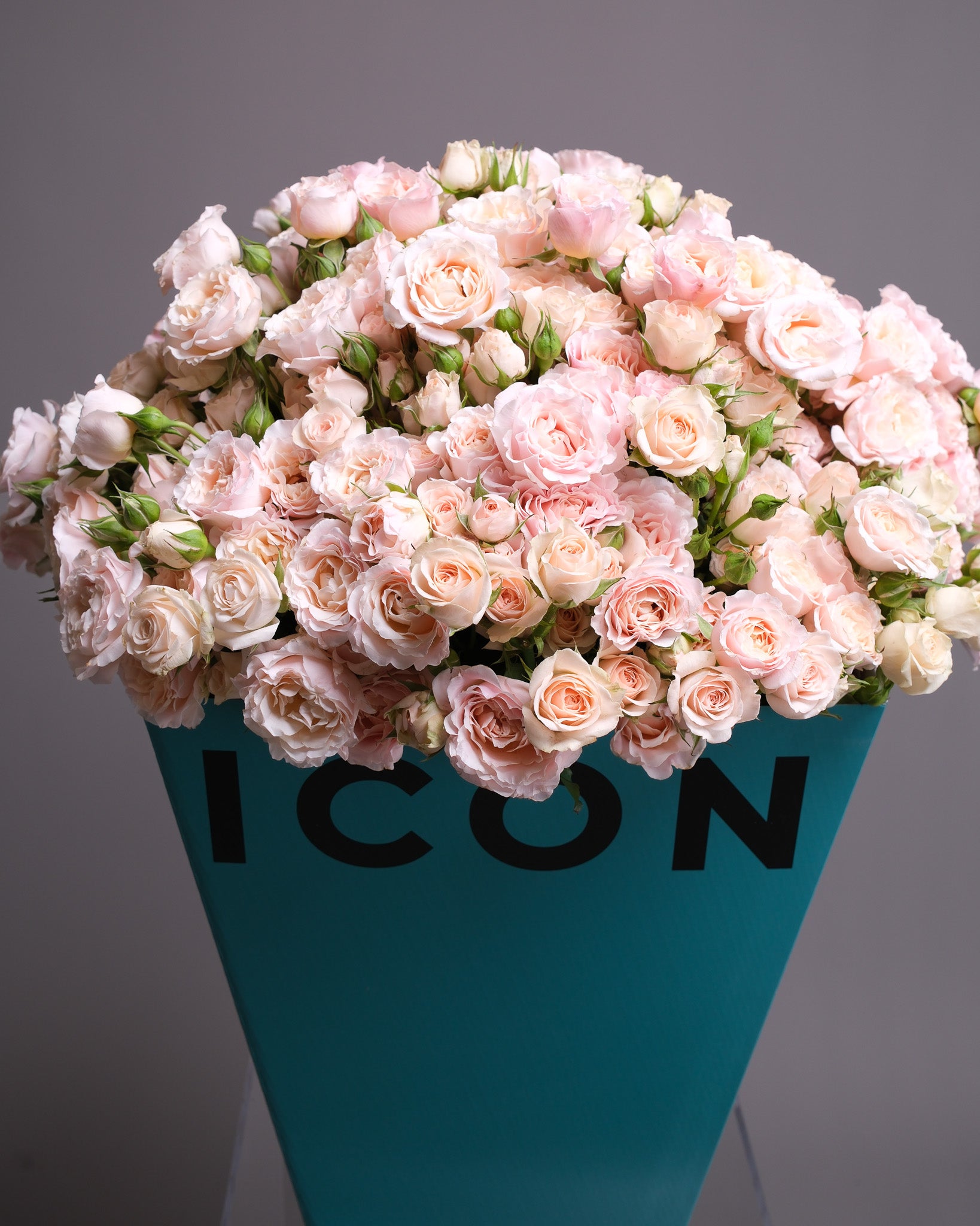 Champagne Hour — Cream & Blush Spray Rose Bouquet