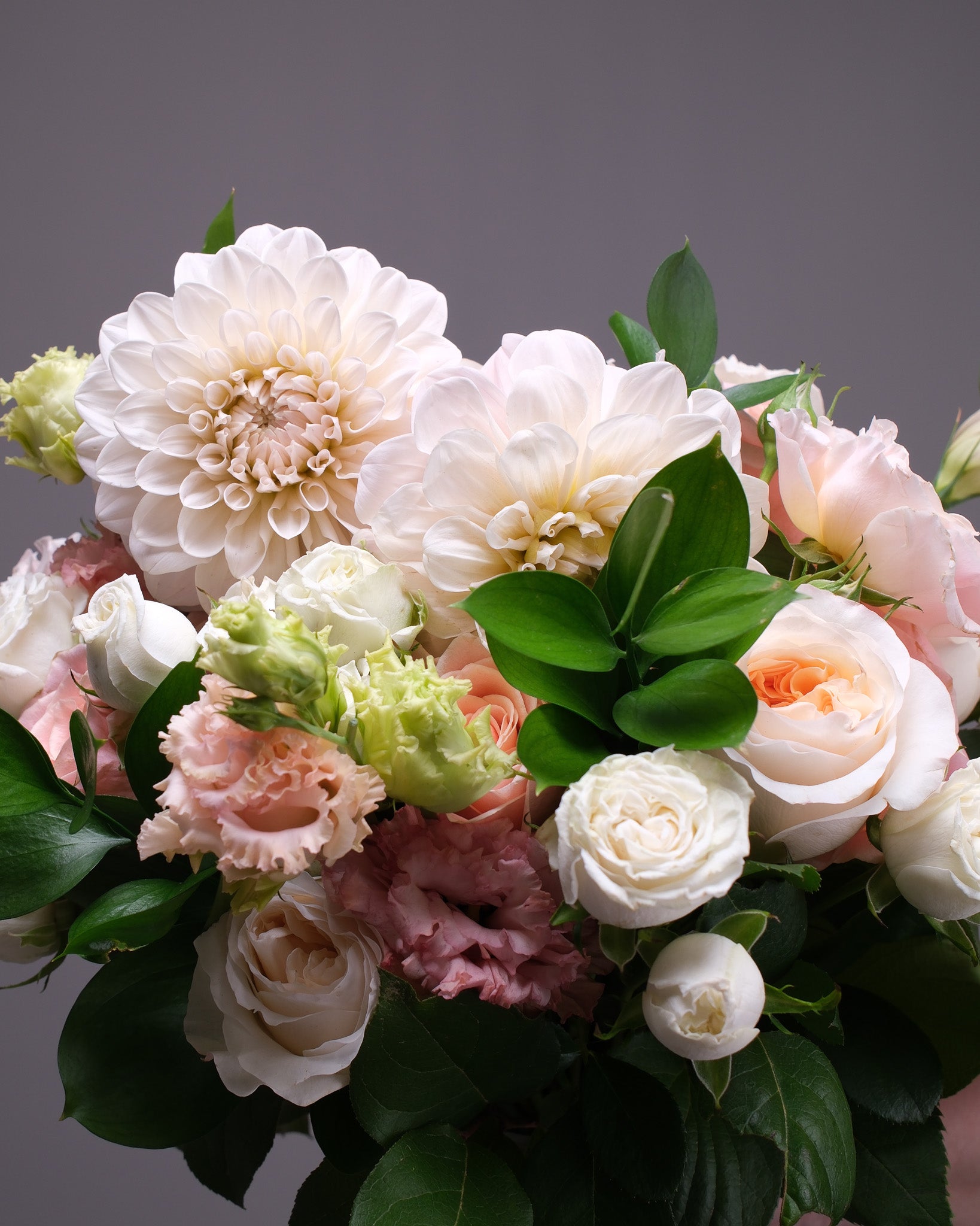 First Light — Cream & Peach Bridal Bouquet