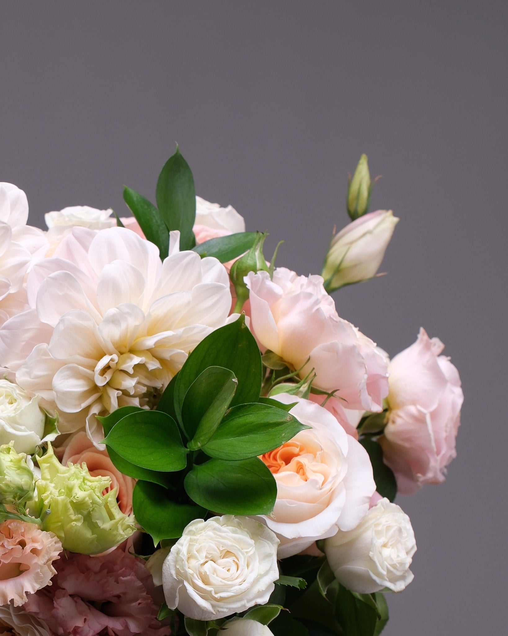 First Light — Cream & Peach Bridal Bouquet