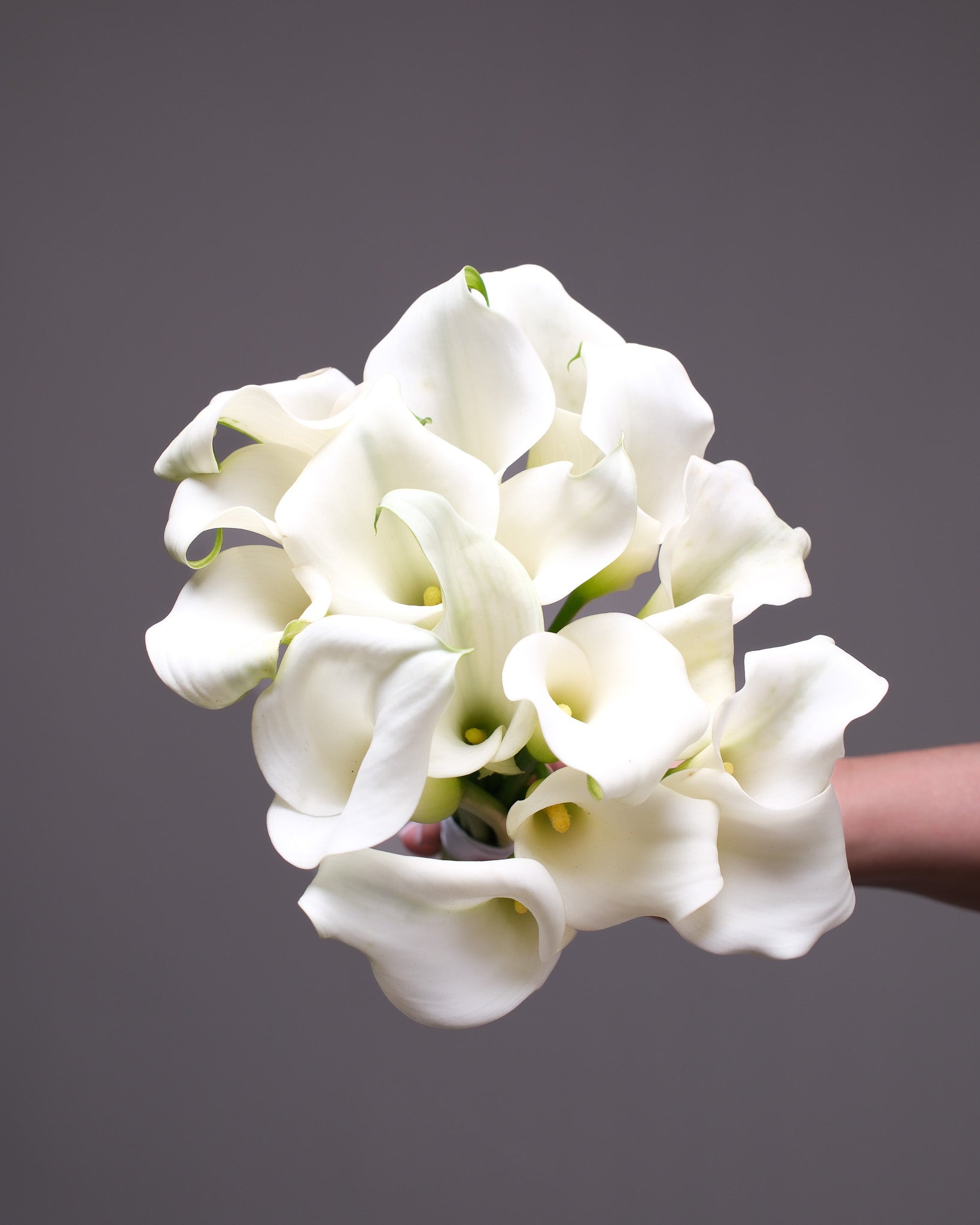 Mini Calla Lily Bridal Bouquet & Boutonniere