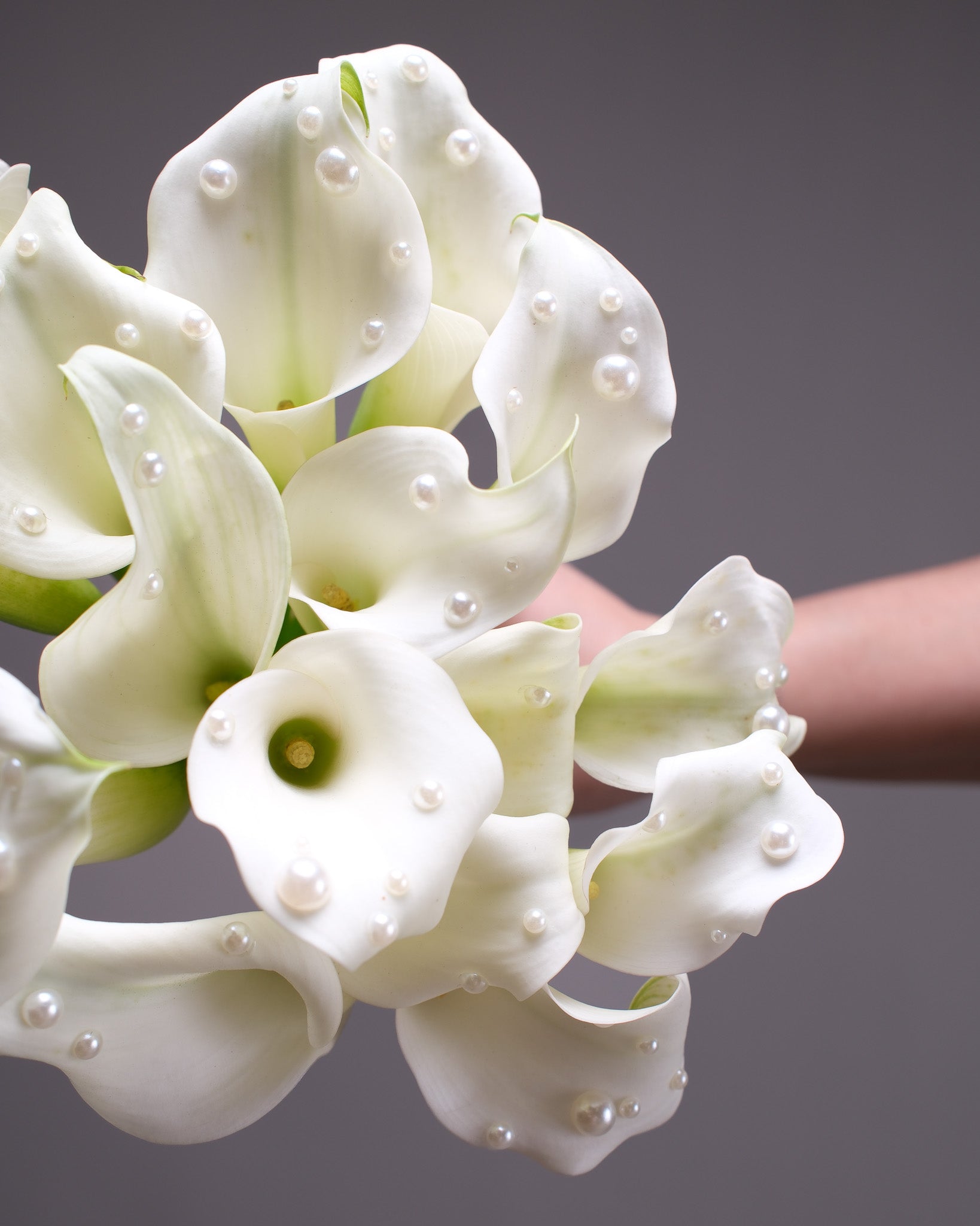 Mini Calla Lily Bridal Bouquet & Boutonniere