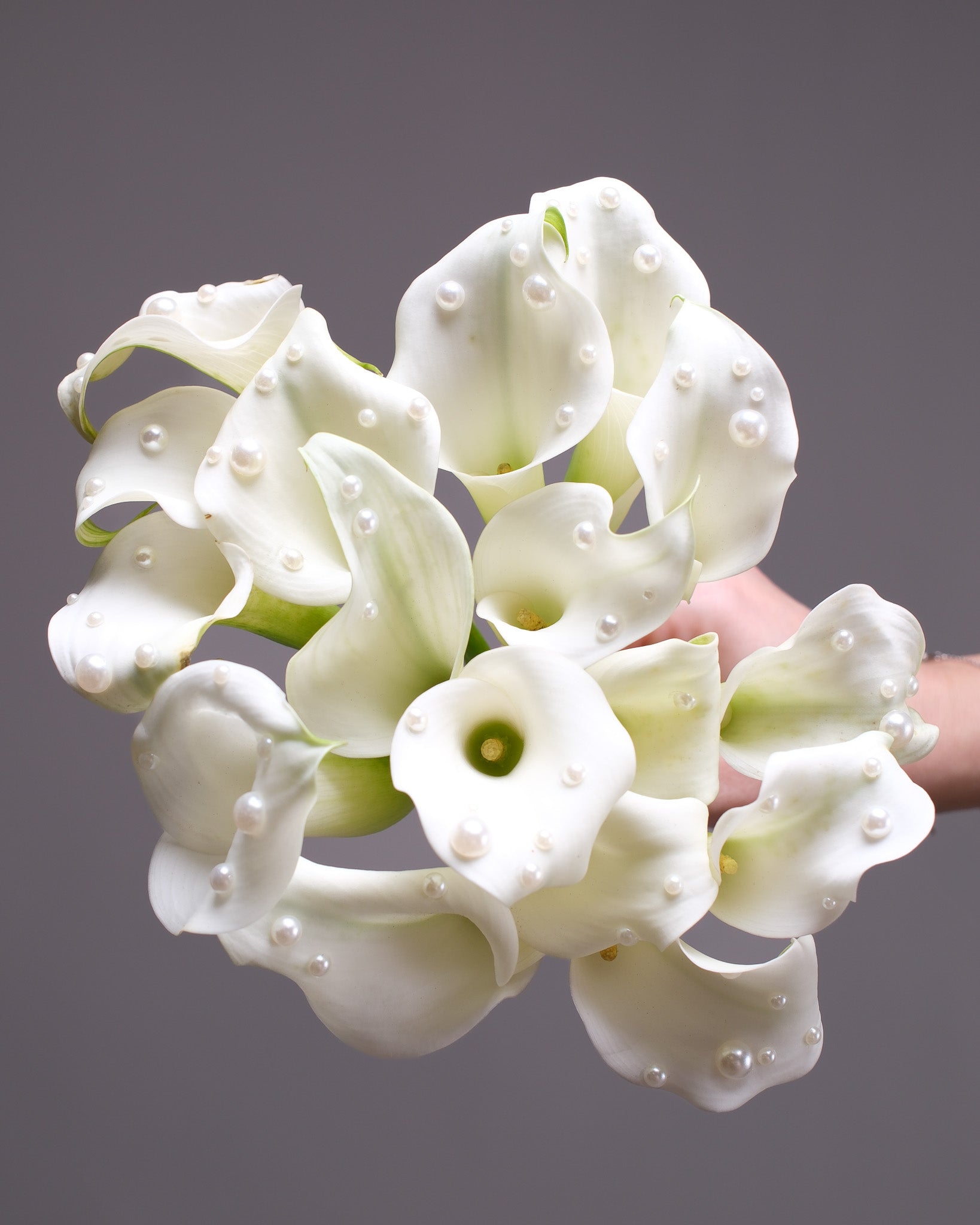 Mini Calla Lily Bridal Bouquet & Boutonniere